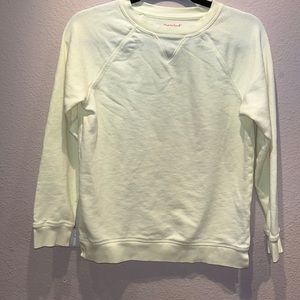 Cat & Jack Girls Pale yellow crewneck sweatshirt Light Yellow Size Large